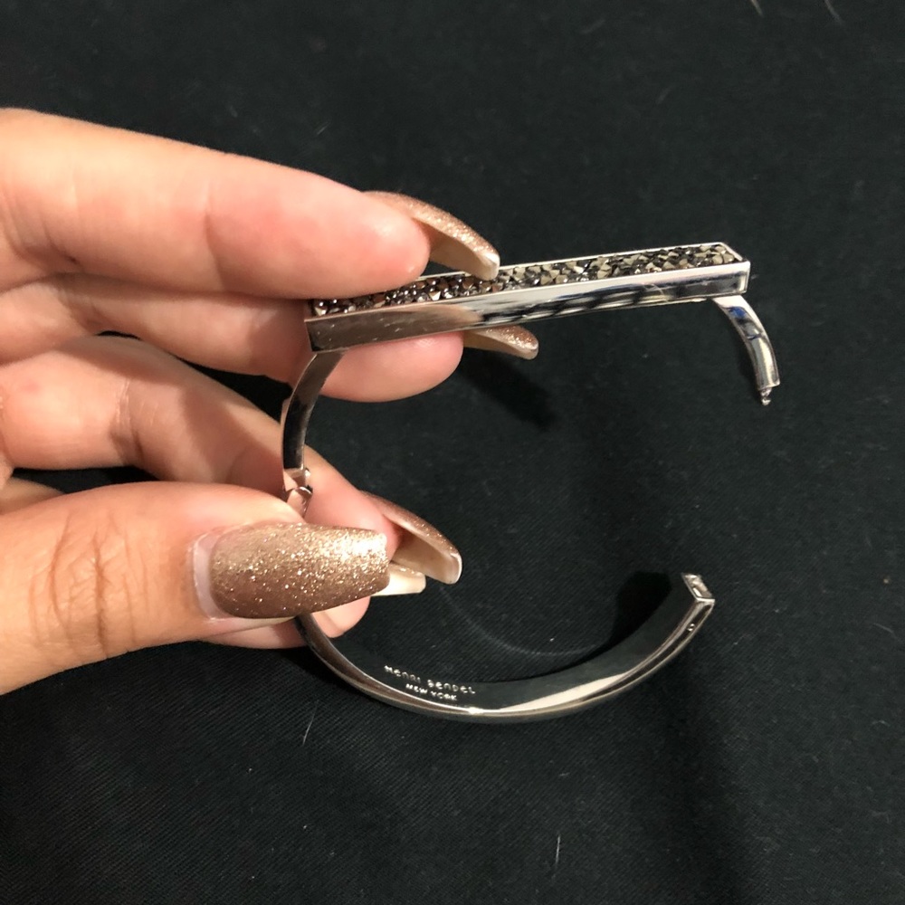 Henri Bendel Silver Gunmetal Bangle